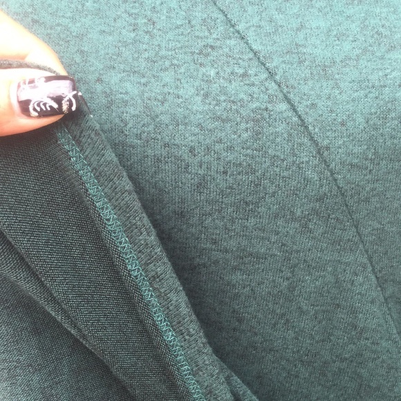 GREEN LONG SLEEVE DETAILED KNIT TUNIC TOP - Picture 7 of 8